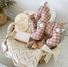 Load image into Gallery viewer, Cutest Baby Girl Gift Basket Pony Baby Shower Hamper Set