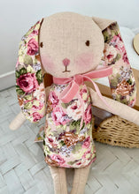 Load image into Gallery viewer, Baby Girl Bunny Gift & Swaddle Baby Shower Hamper Basket Set