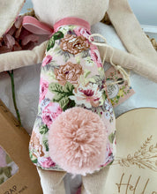 Load image into Gallery viewer, Baby Girl Bunny Gift & Swaddle Baby Shower Hamper Basket Set