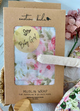 Load image into Gallery viewer, Baby Girl Bunny Gift & Swaddle Baby Shower Hamper Basket Set