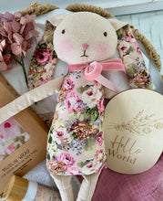 Load image into Gallery viewer, Baby Girl Bunny Gift & Swaddle Baby Shower Hamper Basket Set