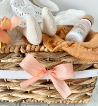 Load image into Gallery viewer, Baby Girl Bunny Gift Basket Baby Shower Hamper Set