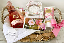 Load image into Gallery viewer, Celebration Thank You Pamper Hamper Basket Gift Medium