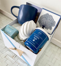 Load image into Gallery viewer, Clear Coastal Male Gift Box Pamper Hamper Birthday, Thank you, Get Well Medium