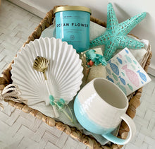 Load image into Gallery viewer, Coastal Home Ocean Flower Gift Basket Hamptons Hamper Large