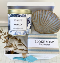 Load image into Gallery viewer, Clear Coastal Male Gift Hamper Birthday, Thank you, Get Well Small