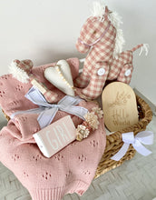Load image into Gallery viewer, Cutest Baby Girl Gift Basket Pony Baby Shower Hamper Set