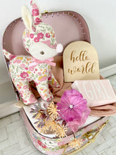 Load image into Gallery viewer, Cutest Of Them All Baby Girl Suitcase Gift Shower Hamper Set Small