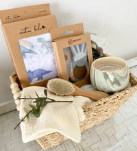 Load image into Gallery viewer, Baby Boy Dinosaur & Mother Baby Shower Hamper Gift Basket Medium