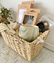 Load image into Gallery viewer, Baby Boy Dinosaur & Mother Baby Shower Hamper Gift Basket Medium
