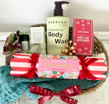 Load image into Gallery viewer, Festive Relaxation Christmas Gift Basket Pamper Hamper Medium