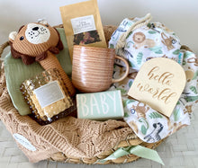 Load image into Gallery viewer, Jungle Baby Boy & Mother Baby Shower Hamper Gift Basket Large