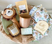 Load image into Gallery viewer, Jungle Baby Boy & Mother Baby Shower Hamper Gift Basket Large