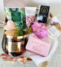 Load image into Gallery viewer, Love You Mum Thank you Mum Pamper Hamper Basket Gift Large