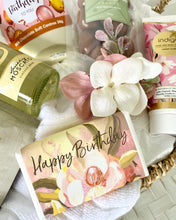 Load image into Gallery viewer, Luxe Happy Birthday Pretty Pamper Hamper Basket Large