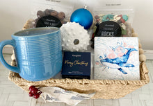 Load image into Gallery viewer, Male Coastal Christmas Mug & Chocolates Gift Set Basket Hamper Large