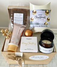 Load image into Gallery viewer, Christmas Biscuits & Pamper Gift Box Hamper Medium