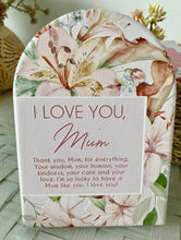Load image into Gallery viewer, I Love You Mum Plaque Pamper Hamper Basket Gift Large