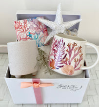 Load image into Gallery viewer, Pink Coastal Gift Box Pamper Hamper Medium