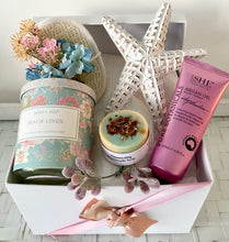 Load image into Gallery viewer, Pretty Coastal Any Occasion Gift Box Pamper Hamper Large