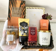 Load image into Gallery viewer, Romantic Escape Female Gift Basket Hamper Birthday, Housewarming, Sympathy, Thank you Large
