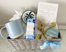 Load image into Gallery viewer, Thank You Coastal Mug Gift Basket Hamper Set Large