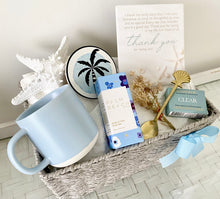 Load image into Gallery viewer, Thank You Coastal Mug Gift Basket Hamper Set Large