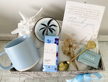 Load image into Gallery viewer, Thank You Coastal Mug Gift Basket Hamper Set Large