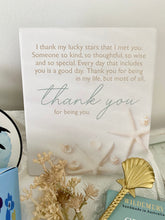 Load image into Gallery viewer, Thank You Coastal Mug Gift Basket Hamper Set Large