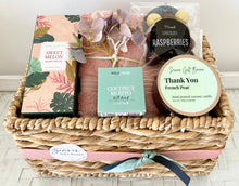 Load image into Gallery viewer, Thank you Candle Set Pamper Hamper Basket Medium