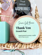 Load image into Gallery viewer, Thank you Candle Set Pamper Hamper Basket Medium