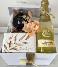 Load image into Gallery viewer, Thank you Affordable Female Soap, Wine Chocolates Gift Box Hamper Small