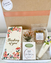 Load image into Gallery viewer, Thinking Of You Pamper Hamper Gift Box Medium Signature Range