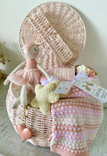 Load image into Gallery viewer, Ultimate Baby Girl Shower + Adorable Storage Gift Basket Hamper Large
