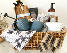 Load image into Gallery viewer, Ultimate Coastal Palm Vibes Gift Basket Hamper Housewarming, Birthday, Thank you Large