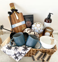 Load image into Gallery viewer, Ultimate Coastal Palm Vibes Gift Basket Hamper Housewarming, Birthday, Thank you Large