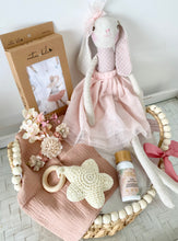 Load image into Gallery viewer, Isn&#39;t She Lovely Bunny Baby Girl Shower Gift Basket Hamper Large
