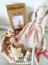 Load image into Gallery viewer, Isn&#39;t She Lovely Bunny Baby Girl Shower Gift Basket Hamper Large

