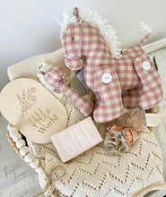 Load image into Gallery viewer, Cutest Baby Girl Gift Basket Pony Baby Shower Hamper Set
