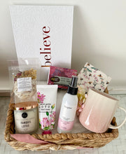 Load image into Gallery viewer, Inspirational Believe Journal Self Care Hamper Box Thinking Of You, Birthday, Thank You Large
