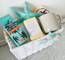 Load image into Gallery viewer, Coastal My Palm Beach Pamper Hamper Gift Basket Large
