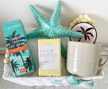 Load image into Gallery viewer, Coastal My Palm Beach Pamper Hamper Gift Basket Large
