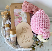 Load image into Gallery viewer, Baby Girl Little Lamb Gift Basket Hamper
