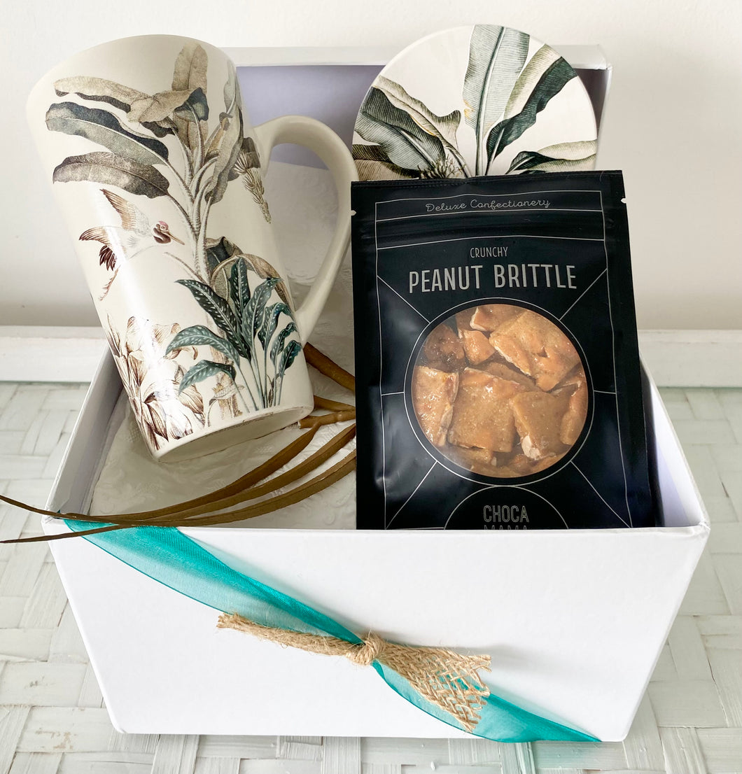 Tropical Palm Mug Set Gift Box Birthday, Thank you, Get Well Unisex Medium