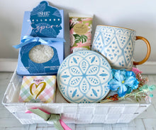 Load image into Gallery viewer, Pretty Inspire Hamper Basket Gift Medium
