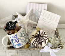 Load image into Gallery viewer, Thank You Coastal Mug Gift Basket Hamper Set Large
