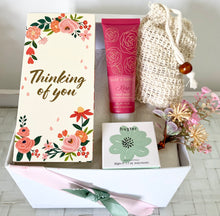 Load image into Gallery viewer, Thinking of You Chocolate &amp; Pamper Gift Box Hamper Medium
