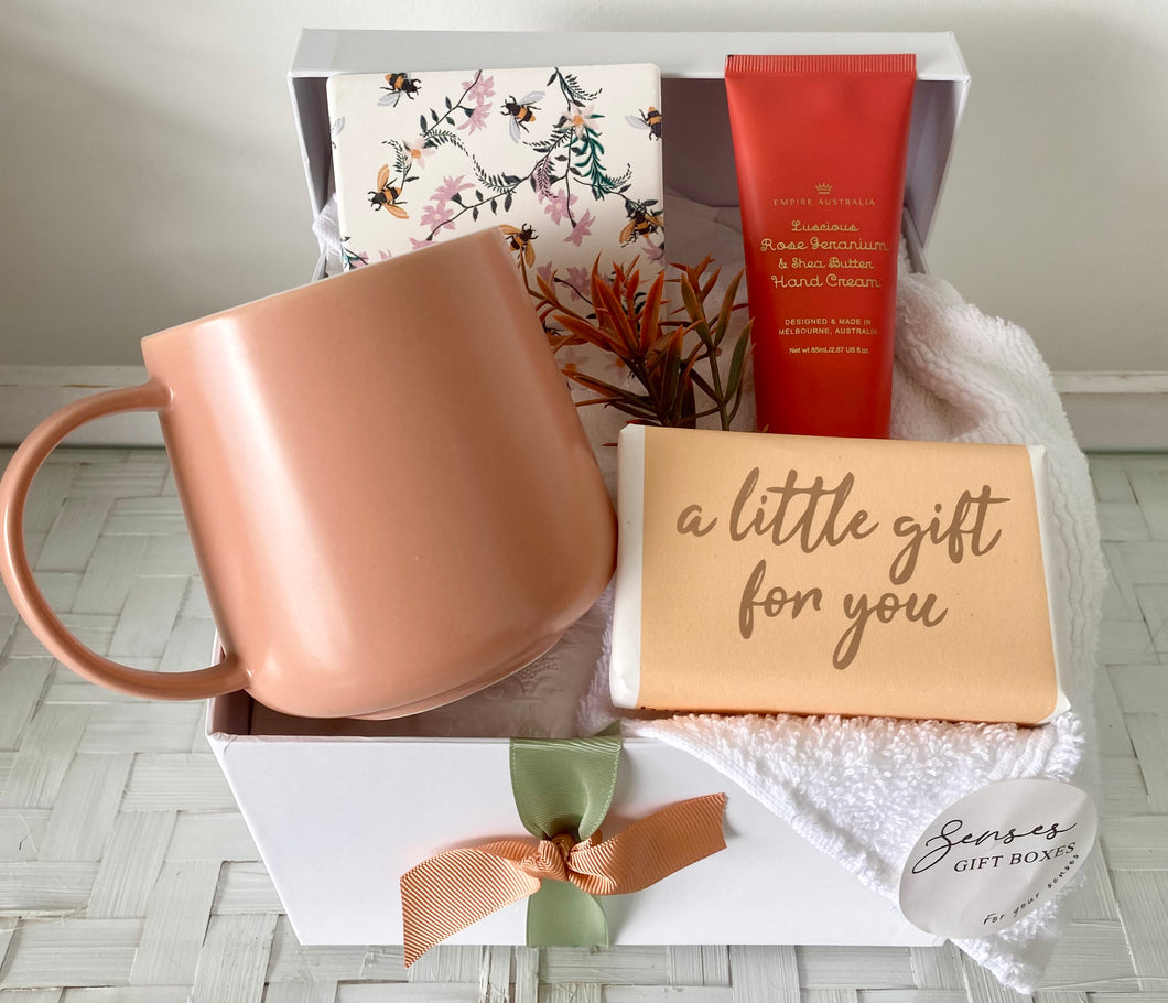 For You Mug, Coaster Set Pamper Hamper Gift Box Thank you, Birthday Medium
