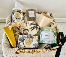 Load image into Gallery viewer, Any Gift Occasion Coastal Palms Natural Set Hamper Gift Basket Large
