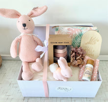 Load image into Gallery viewer, Baby Girl Bunny Night Light Gift Hamper Baby Shower Set Large
